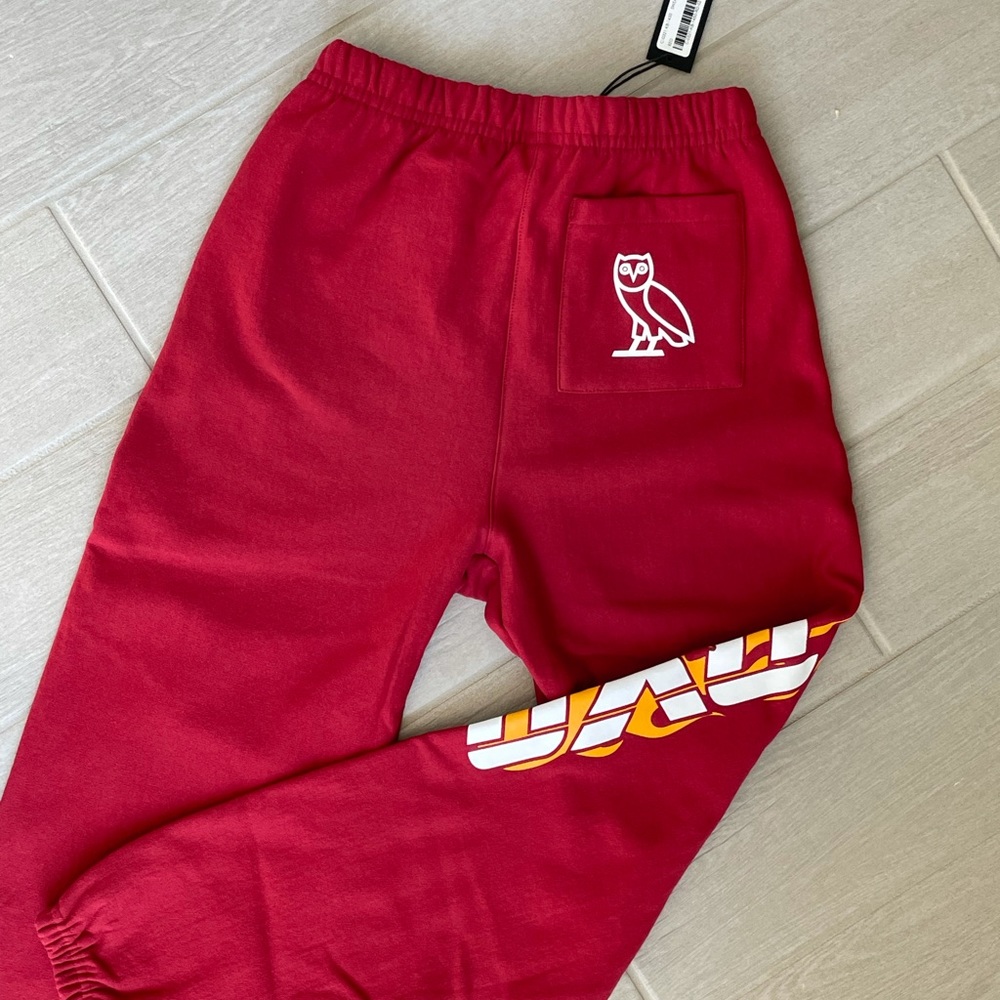 OVO x NBA MIAMI HEAT FLEECE SWEAT PANTS